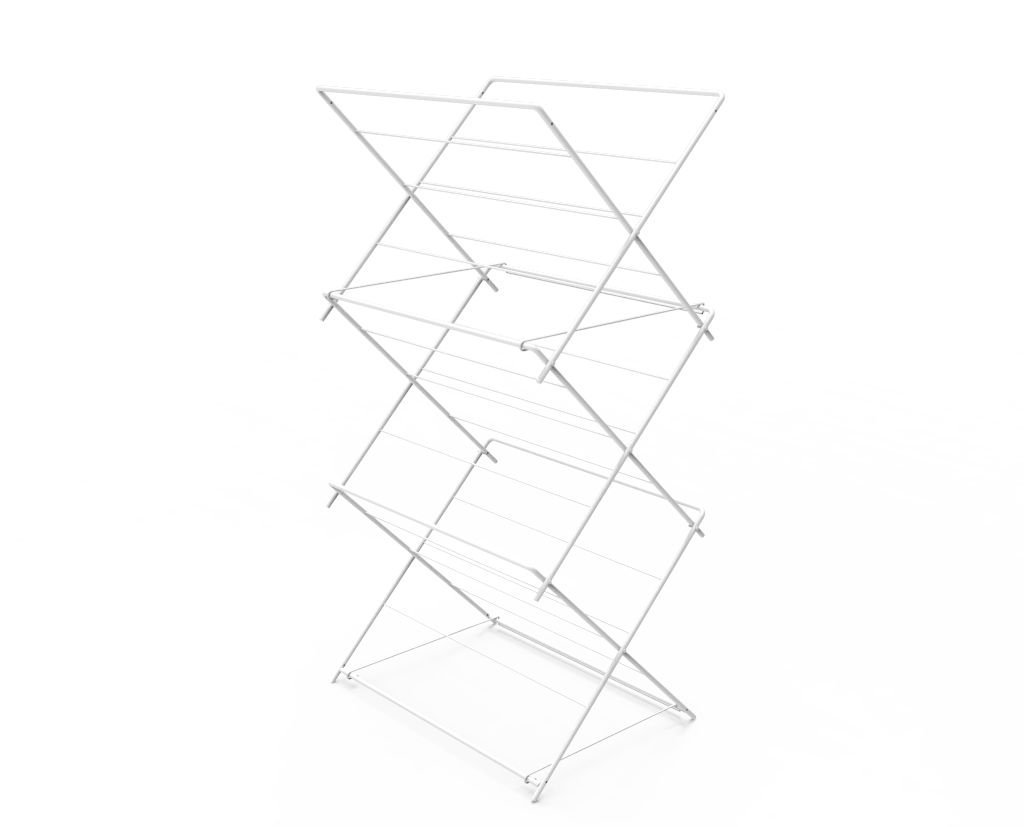 TENDEDERO PLEGABLE DE ACERO BLANCO - Image 2